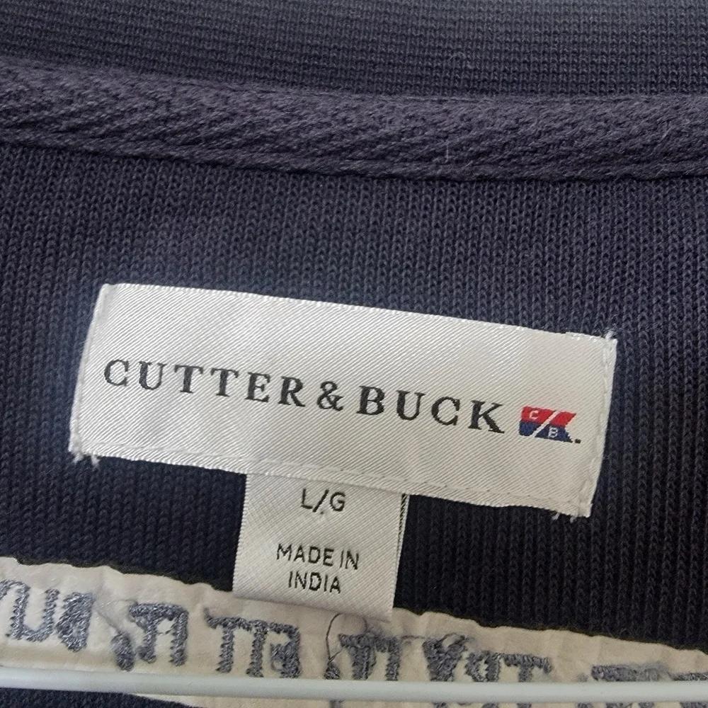 Cutter & Buck Size L Navy Blue V Neck Golf Vest, Excellent Used Condition